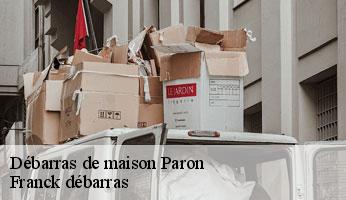 Débarras de maison  paron-89100 Franck débarras